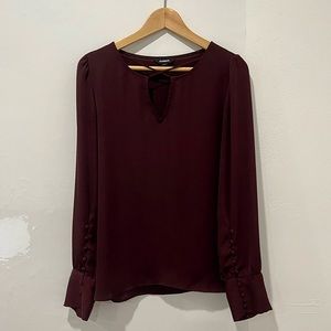 Express Puff-Sleeve Blouse (Plum)
